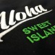 Stickerei Aloha auf Arbeitskleidung